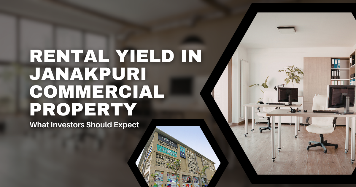 rental yield in janakpuri commercial property